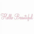 thumbnail image 3 of VWAQ Hello Beautiful Wall Decal Inspirational Quotes Beauty Mirror Stickers #2 Version VWAQ-1656 (22"W X 6"H, Pink), 3 of 3
