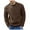 a-Brown17939, variant on VNKIDY Men's Sweater Coat Fall Winter Oversized Solid Color Textured Cable Knit Sweater Long Sleeve Crewneck Thermal Loose Fit Jumper For Cold Weather Cozy Knitwear