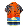 thumbnail image 6 of Men's Tropical Print Aloha Shirts – Short Sleeve Button-Front Hawaiian Tops Beach Vacation Summer Casual Wear Hawaiian Shirt, 6 of 6