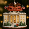 thumbnail image 6 of 250 Years of The US Commemorative Pendants, Memorial Hanging Ornament for Christmas Tree Decorations, Collectible Keepsake Gift for Patriots & History Lovers (The White House), 6 of 8