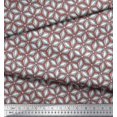 thumbnail image 3 of Soimoi Poly Georgette Fabric Geometric Mandala Printed Craft Fabric by the Yard 52 Inch Wide, 3 of 3