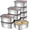 10 pieces (10 pieces of 50oz), variant on 20 PCS Food Storage Containers with Lids Airtight (10 Containers & 10 Lids)ļ¼stainless steel food containers leak proof storage box with lid Locking Food Storage Container freezer storage