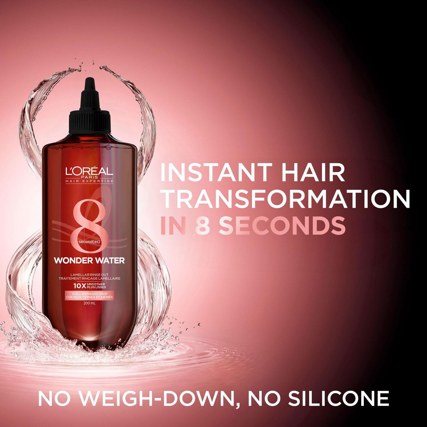 L'Oréal Paris Wonder Water Lamellar Rinse Out Treatment, Smoothes & boosts shine