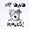 thumbnail image 2 of CafePress - My Dad Rocks (Drums) Infant Bodysuit - Baby Light Bodysuit, Size Newborn - 24 Months, 2 of 4