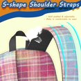 thumbnail image 5 of 17 Inch Lightweight Backpack,PVC Waterproof Oxford Fabric, Ergonomically Designed, with Large Capacity, Denim Cowboy Jean Style, 5 of 5