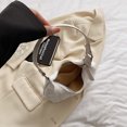 thumbnail image 3 of Bolsos de hombro para mujer Bolsos de nailon para axilas de moda para mujer (blanco), 3 of 9