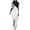White rompers for women, variant on Wycnly Rompers for Women Fall Business Casual Elastic Waist Long Ladies Jumpsuits Round Neck Long Sleeve Formal Color Block Maxi Womens Jumpsuits on
