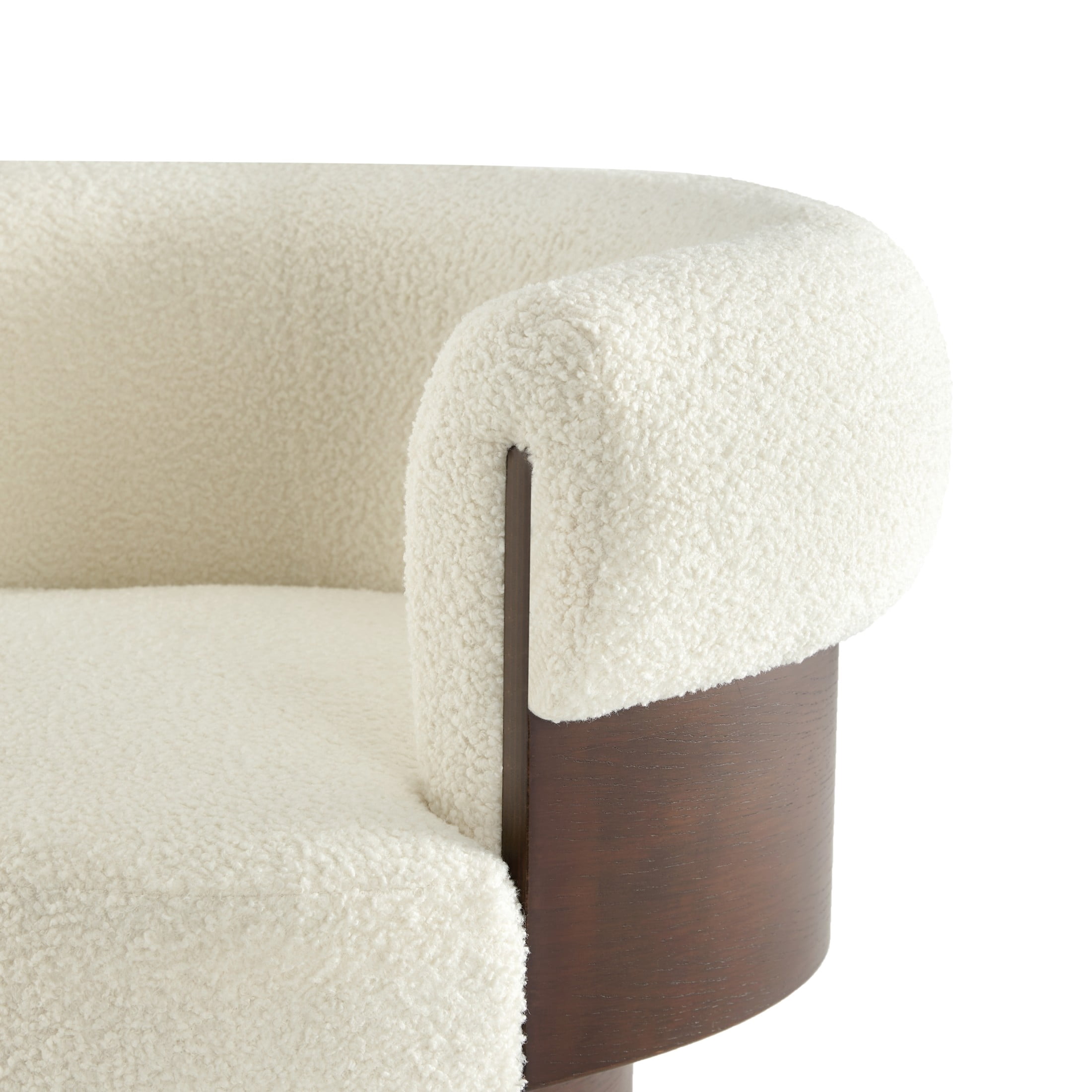 Christopher Knight Home 32" Modern Curved Swivel Barrel Chair with 360 Rotating Base, Set of 2, Beige
