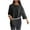 AA-Black, variant on JURANMO Fall Savings Surgery Shirts for Women Tear Away 3/4 Sleeve Tops Loose Fit Side Split Hem Blouses Solid Casual Soft Tops Chemo Port Adaptive Clothing Red XXL