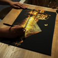 thumbnail image 2 of piezas de pintura para raspar con escena nocturna de ciudad para adultos, pintura para raspar hecha a mano y creativa, 2 of 5