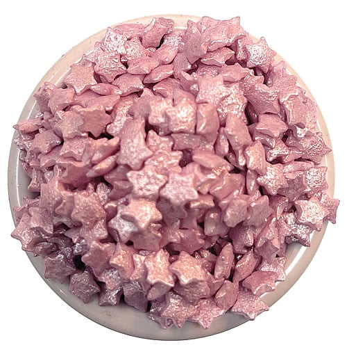 Ultimate Baker Pink Star Sprinkles, Vegan Decorating Sprinkles