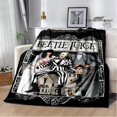 thumbnail image 3 of Mantas de película de terror B-Beetlejuice, manta de franela, manta cálida, manta suave y cómoda, manta de viaje, ropa de cama, regalo de cumpleaños, 3 of 5