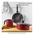 thumbnail image 3 of Batería 9 Piezas T-Fal Supercook Titanium Antiadherente Rojo, 3 of 5