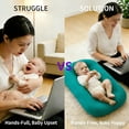 thumbnail image 2 of 100% cotton baby lounger, newborn baby pillow, baby lounger for 0-24 months, 2 of 18