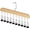 Wood-10 Clips, variant on Laundry Multi-Clip Hanger, 10-Clip Hanging Closet Organizer for Pants, Skirts, Socks, Hats and Scarves, Space Saving Clothes Storage Hanger (1PCS, Wood)