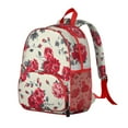 thumbnail image 3 of Floral and Leopard Print Students Backpack - Rustic Farmhouse Style with Watercolor Flower Pattern, Lightweight and Durable for School and Travel, 3 of 3