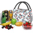 thumbnail image 3 of Disketp Disco Ball Cherry With Bow Insulated Bags, Insulated Cooler Bag Totes for Lunch Beach Camping, 3 of 6
