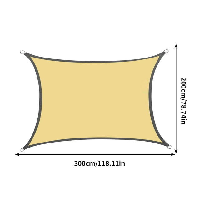 Voiles d'Ombrage Carrées Écran Solaire Triangle Pare-Soleil Jardin Piscine Toile Pare-Soleil UV Tente