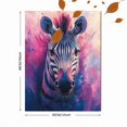 thumbnail image 3 of Qisvanset Framed Canvas Wall Art 12x16 Inch Watercolor Zebra Animal Modern Home Wall Art, 3 of 5