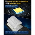 thumbnail image 3 of BJSUC Solar Street Lights Outdoor, Commercial Parking Lot Light Dusk to Dawn Flood Lights Lamp for Yard, Road, Garages, 3 of 5
