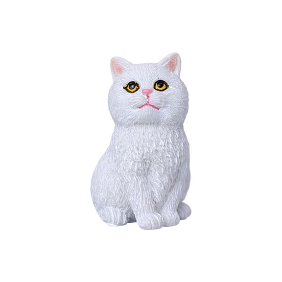 Seated Cat Figurines, Pet Models, Cute Car Interior Decorations And Toys With Realistic Sitting Posture, Durable Build And Adorable Facial Details, Designed For Car