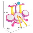 thumbnail image 3 of Fiudx Ofertas Flash Del Día Solo En Línea Mini Tambor De Escritorio, Instrumento Musical De Juguete Para Niños Mayores De 3 Años, Percusión Para Niños Pequeños, Descubre El Musical Para Niños, 3 of 4