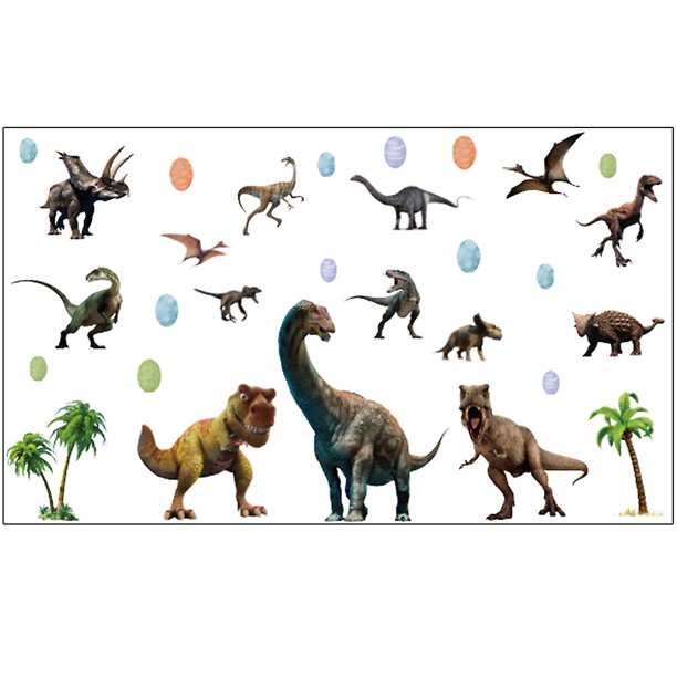 1 juego de calcomanías de pared de dinosaurios PENGJTMXG que brillan en La oscuridad para dormitorio infantil