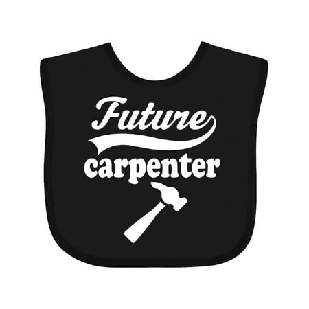 

Inktastic Future Carpenter Shirt Occupation Gift Baby Boy or Baby Girl Bib