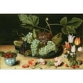 thumbnail image 3 of Jan Soreau 18x13 Black Modern Framed Museum Art Print Titled - Still Life with Fruit and Flowers, 3 of 5
