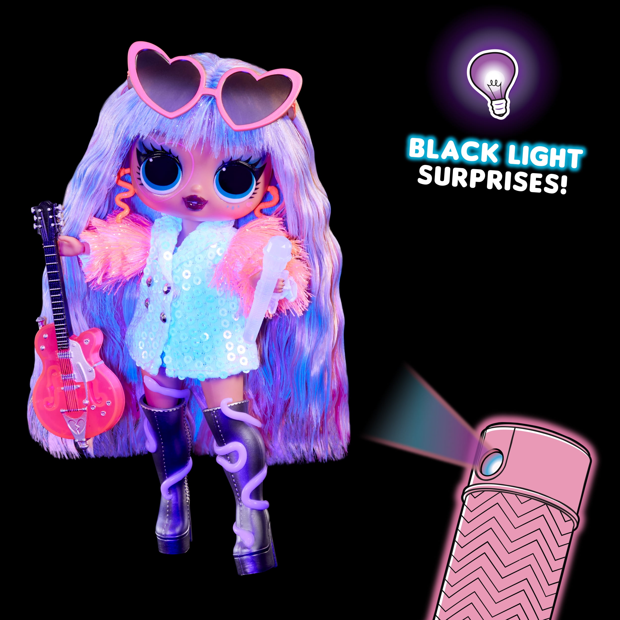 LOL Surprise Tween Neon Pop Stars Fashion Doll, Thea Stars, for Kids Ages 4+, 12 Inch