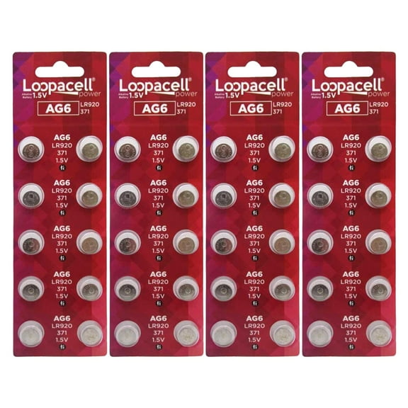 LOOPACELL 40 AG6 Alkaline Button Cell Batteries