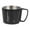 Black, variant on Camping Mug Coffee Mug Tea Cup Insulated Double Wall Construction for Outdoor Backpacking and Hiking