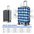 thumbnail image 6 of Naloa Blue Squares Elastic Suitcase Protector, Travel Suitcase Protector Cover Fits 18-32in Suitcase - X-Large, 6 of 9
