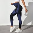 thumbnail image 7 of FENGGHAO Women's Casual High Waisted Breathable Tapered Yoga Pants With Color Blocking Tight Fitting Hip Lifting Striped Sports Yoga Leggings, 7 of 7