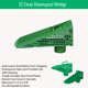 thumbnail image 3 of EZ Clean Downspout Wedge Guard Downspout Screen Clogging Free Gutter Accesorios G.A.I.M. wedgegutterscreen, 3 of 3