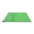 thumbnail image 2 of Ahgly Company Machine Washable Indoor Square Abstract Emerald Green Contemporary Area Rugs, 4' Square, 2 of 4
