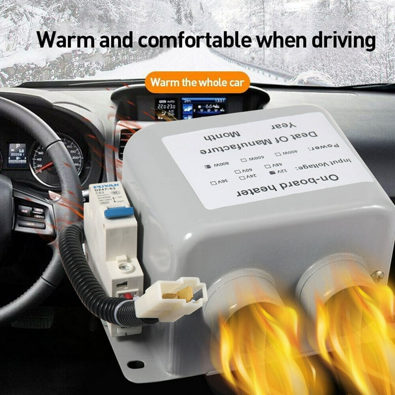 Window Defroster 12V Car Heater 800W Car Glass Defroster Car Interior  Switch Parking Heating Fan Universal