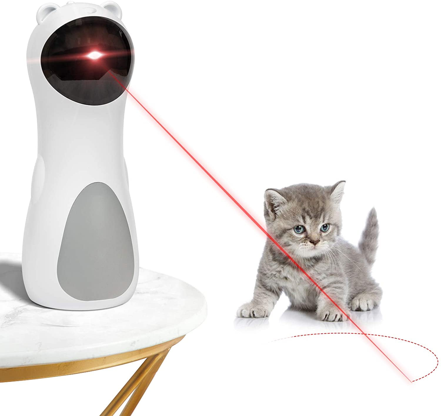 Battery Operated Automatic Laser Pointer Cat Toy Playdot Interactive Cat Toy 