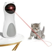 Cat Laser Toy Automatic Interactive Toys for Cats Kitten Dogs USB Charging and Battery Powered 5 Random Pattern Fast Slow Light Flashing Model