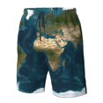 thumbnail image 4 of Logiee World Map Print Mens Swim Trunks Quick Dry Board Shorts,Breathable Hawaii Beach Shorts Swimwear Bathing Suits-Large, 4 of 6