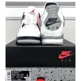 thumbnail image 3 of Ni - ke Size 10.5 - Ni - ke Air Jordan 4 Retro Shoes "White Cement" Fire Red (FV5029-100), 3 of 3
