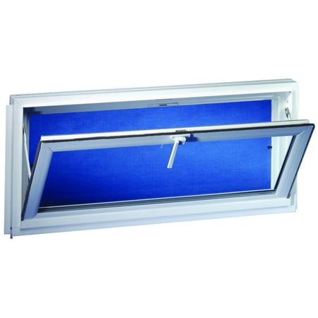Mutual Industries Energy Efficient White Vinyl Basement Window, 31.75 x 22 Inches, White