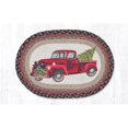 thumbnail image 1 of Napperon Ovale Imprimé Camion de Noël 13 x 19 Po., 1 of 1