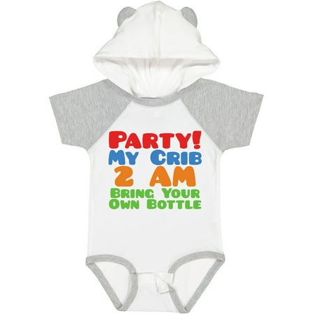 

Inktastic Party at My Crib Gift Baby Boy or Baby Girl Bodysuit