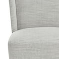 thumbnail image 2 of CHITA Modern Dining Chair with Casters Set of 2, Upholstered Dining Room Chairs, Fabric in Ivory White, 2 of 11