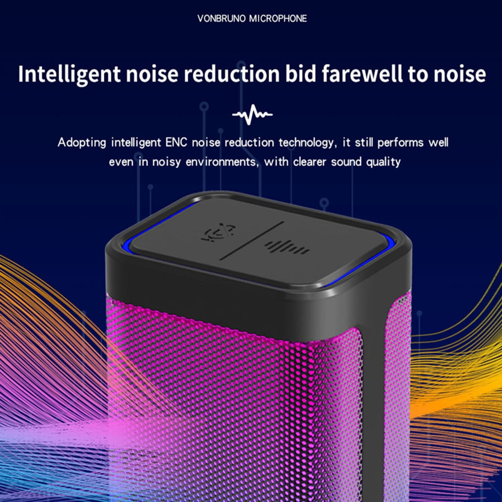 USB Gaming Mic Dynamic RGB Lighting Noise Cancelling For Streaming Podcasts