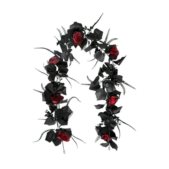 PuSpu 1PCS 70in Halloween Vine Garland - Plastic Thanksgiving & Halloween Decoration for Fireplace Staircase Indoor Outdoor