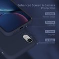 thumbnail image 3 of Compatible with iPhone XR Case 6.1 Inch, [Silky and Soft Touch] Premium Liquid Silicone Gel Rubber Full Body Drop Protection Phone Cover with Microfiber Lining, Midnight Blue, 3 of 14