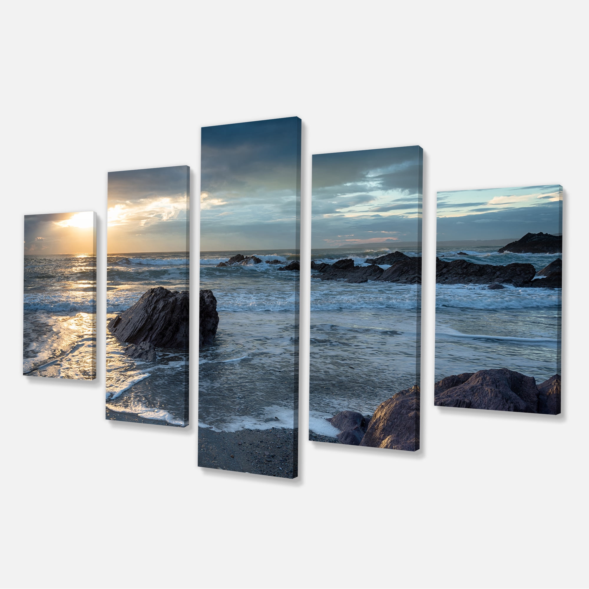 Sharrow Beach In Cornwall Seashore Canvas Art Print Walmart Canada