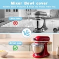 thumbnail image 6 of Pouring Shield for Kitchenaid Mixer Bowl 4.5-5QT, Bowl Cover Splash Guard for KitchenAid Tilt-Head Stand Mixer, Fits Stainless Steel/Glass/Ceramic Bowls and Dishwasher Safe, 6 of 7